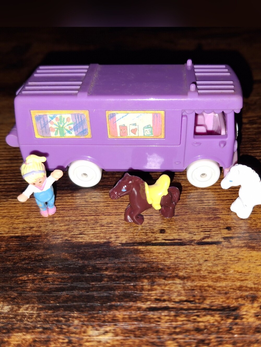 Polly Pocket Stable on the Go 1994 - Vintage Bluebird Complete!